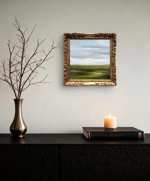 Зображення "« Air »" від Оксана Польняк, розмір: 20х20 см, матеріали: олія, полотно, медіум: Живопис, ціна: €60 Фото 3 з 4.