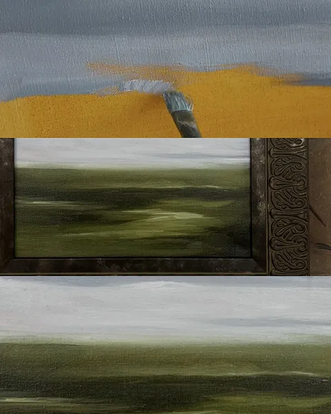 Зображення "« Air »" від Оксана Польняк, розмір: 20х20 см, матеріали: олія, полотно, медіум: Живопис, ціна: €60 Фото 2 з 4.