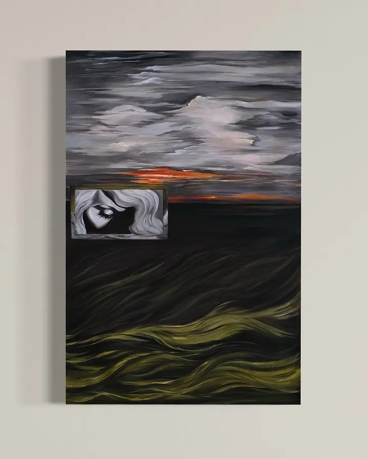 Зображення "« Premonition »" від Оксана Польняк, розмір: 135 х 95 см, матеріали: Олія, полотно, місто: Тернопіль, ціна: €2000