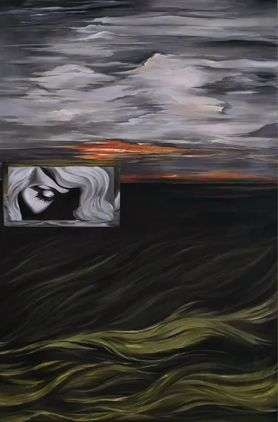 Зображення "« Premonition »" від Оксана Польняк, розмір: 135 х 95 см, матеріали: Олія, полотно, місто: Тернопіль, ціна: €2000 Фото 2 з 4.