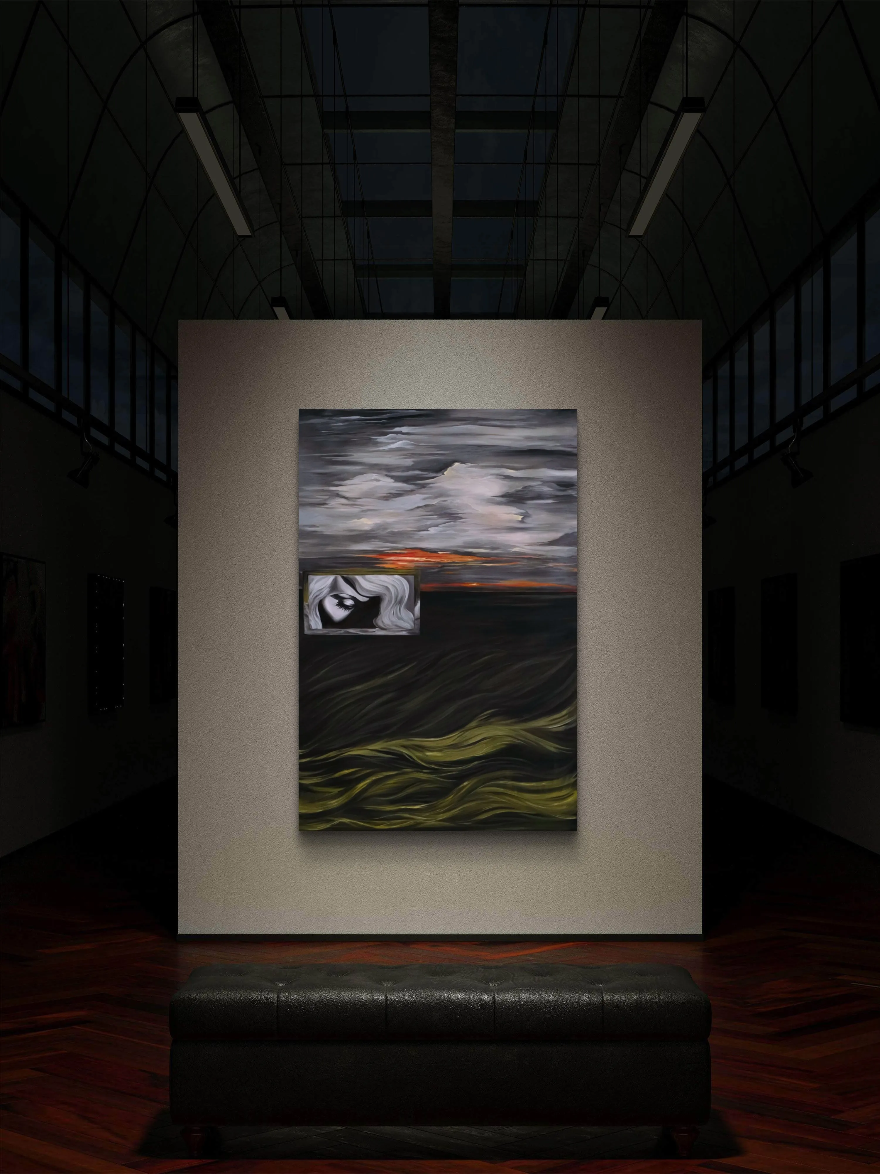 Зображення "« Premonition »" від Оксана Польняк, розмір: 135 х 95 см, матеріали: Олія, полотно, місто: Тернопіль, ціна: €2000 Фото 3 з 4.