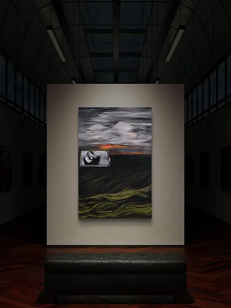 Зображення "« Premonition »" від Оксана Польняк, розмір: 135 х 95 см, матеріали: Олія, полотно, місто: Тернопіль, ціна: €2000 Фото 3 з 4.