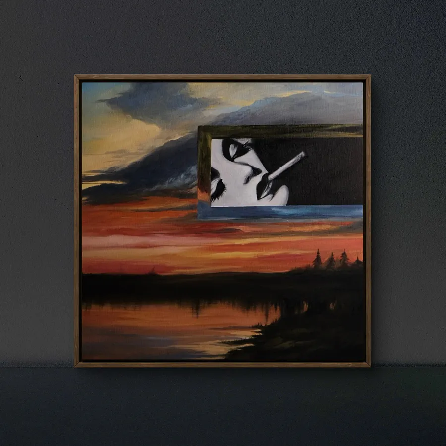 Зображення "« Flash »" від Оксана Польняк, розмір: 40х40, матеріали: Олія, полотно, медіум: Живопис, місто: Тернопіль , серія: Melanholy, ціна: €500